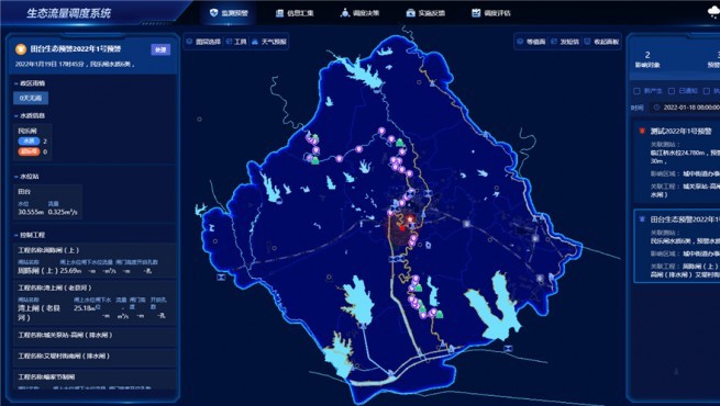 水美墟落及水系连通